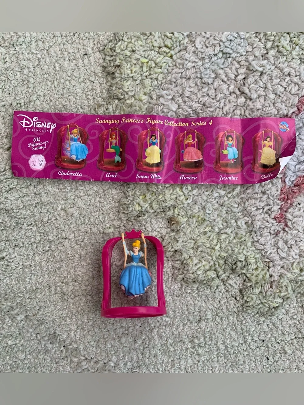 Vintage Disney Princess Cinderella Swinging Figurine